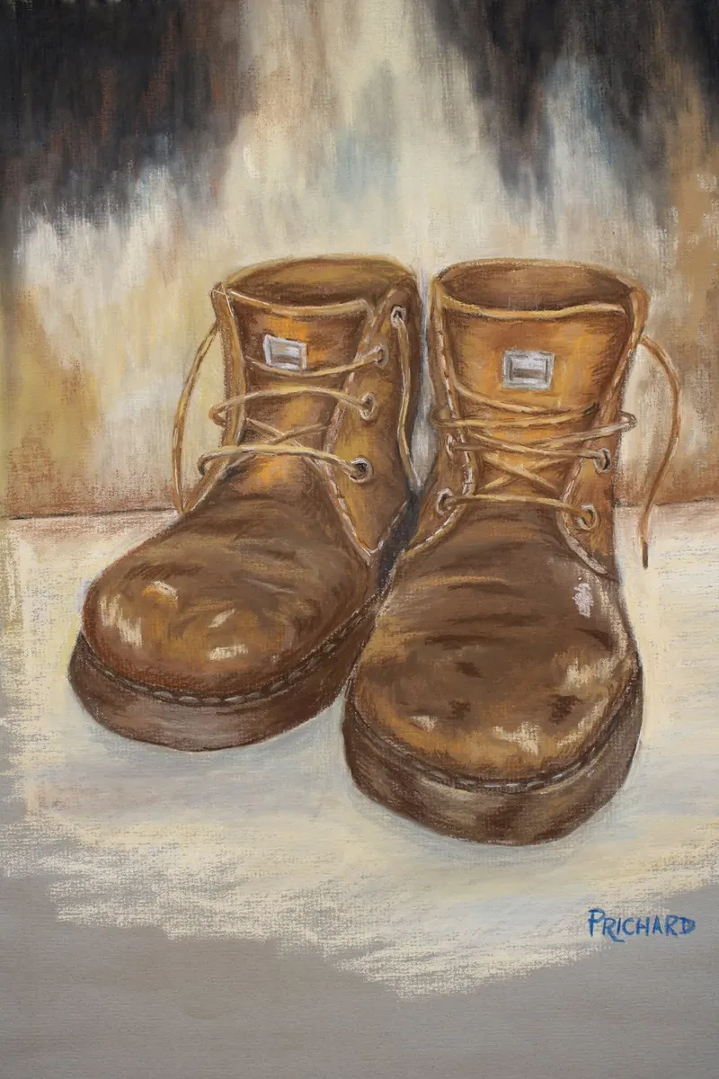 Work Boots, soft pastel