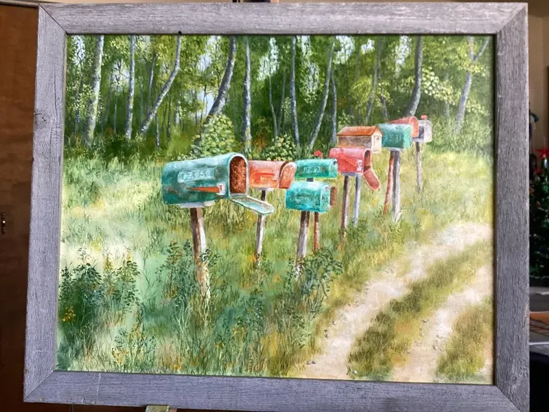 Country Mailboxes, oil